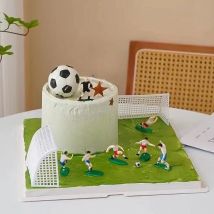 1 Set Soccer Birthday Decoration Game Football Cake Topper Decor Model  Party Happy Birthday  Supplies Children Accessories