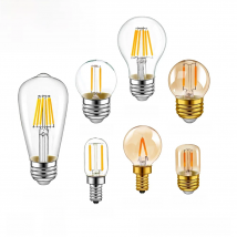 Led Filament Light Low Voltage E12 E14 Led Lamp DC12V 24V T22 G40 A19 ST58 6W LED Light Bulb 2700K RV Locomotive Room Light