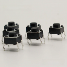 50pcs/lot 6x6x5MM 4PIN G90 Tactile Tact Push Button Micro Switch Direct Self-reset DIP Top Copper  Russia