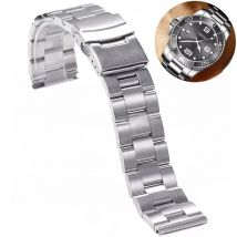 Solid 316L Stainless Steel Watchband for Seiko 5 SKX007 SKX009 SKX013 Strap 1820/22/24/26mm Straight/Arc End for Oyster Bracelet