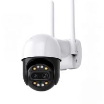 4K 8MP WIFI Camera Outdoor Dual Len 8X Zoom PTZ IP Security Protection Auto Track Night Vision P2P Video Surveillance Camera
