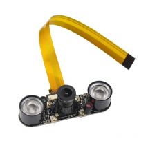 Raspberry Pi 5 Camera Focal Adjustable Module Night Vision with IR Sensor LED Light FFC for Raspberry Pi 5 Zero 2 W Zero W 1.3