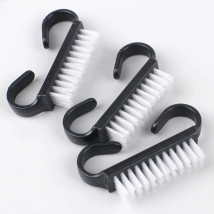 10Pcs Plastic Nail Art Dust Brush For Manicure Black Nail Care Powder Cleaner Cleaning Brush Soft Remover Clean Care Tools