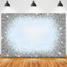 Custom Name Photo Gold Silver Glitter Birthday Party Banner Backgrounds Baby Shower DIY Birthday Photography Backdrops Photocall