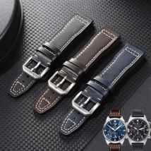 20mm 21mm Genuine Leather Watch Strap for IWC Pilot Portugieser Portofino Watchband Cowhide Bracelet Men Women Watch Accessories