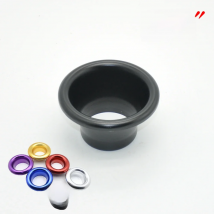 2.5" 65MM Inlet Short RAM Bellmouth Velocity Stack Adapter Air Intake Turbo Horn Cover