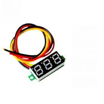 Mini 0.36 Inch DC 0-30V Voltmeter 2 Wires 3 Wires 4 Digits LED Motorcycle Digital Voltmeter Tester Digital Display Meter