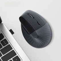 Seenda Ergonomic Vertical Wireless Mouse Type C Rechargeable 2.4 USB Mice for Laptop Tablets Phones Macbooks PC Black