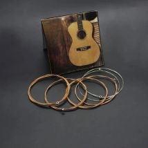 6 Pcs/Set Acoustic Folk Guitar String Replacement Parts Steel Core 6 Strings Kit High Quality Musical Instrument Accessories