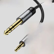 Essager Jack Audio Cable Jack 3.5mm Male to 6.5mm Male Audio Aux Cable For Phone Headphone Car MP3 Speaker Computer Aux Cord