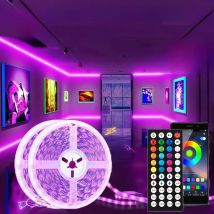 USB 1-30M LED Light Strip RGB 5050 Bluetooth Wifi APP Control Luces Led Light Strip Lighting Music Sync for Party PC TV Living R