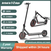 Ladped Folding Electric Scooter 350W Motor 5-15km Range Dual Brake APP Control 31kmh Maximum Speed 4 Riding Modes  8.5inch tire