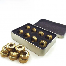 16pc 608zz/627z Gold Tatinium Skate Bearings Skateboard Longboard Parts Inline Roller Skates Scooter Quad Artistic Skate Bearing
