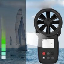 HoldPeak HP-866B Digital Anemometer Handheld Wind Speed Meter for Measuring Wind Speed Temperature and Wind Chill with Backlight