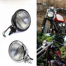 Bates Style Head Light For Harley Street Glide FLHX FLHXS FLHXXX Road King Electra Glide Motorcycle Front Headlight Vintage Lamp
