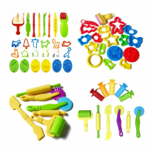 Hot Sale DIY Slime Play Dough Tools Accessories Plasticine Mold Modeling Clay Kit Slime Plastic Set Cutters Moulds Toy for  Kids