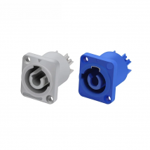 1pc 3Pins Female Powercon Panel Mount Jack Socket NAC3FCA+NAC3MPA-1 Chassis Plug Panel Adapter Professional Speaker Connector