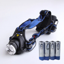 4000 Lumen LED Headlamp 3 Modes T6 Adjustable Focus Water Resistant Headlight AA Battery Head Lamp Camping Light