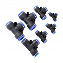 5 Pcs T-type Garden Irrigation Garden Water Connectors 4mm 6mm 8mm 10mm 12mm 14mm 16mm Quickly Connect Atomizing Nozzle