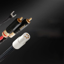 New  OFC Silver Plated With shielding RCA 5 pin DIN XLR U spade plug Audio Phono Tonearm Cable with Ground Wire