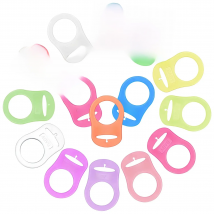 200pcs food grade BPA Free silicone baby mam pacifier teether dummy adapter holder rings for NUK