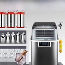 Ice Maker Countertop , 26.5 lbs/24H, 24 Cubes In 6 Mins,Self-Cleaning, Portable Ice Maker With Handle For Home