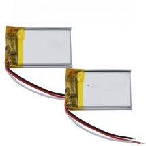 XINJ - 2pcs 3.7V 150mAh 0.555Wh Li Battery 302030 NTC 3-Wires JST 3Pin 1.0/1.25/1.5/2.0/2.54mm For GPS Bluetooth Headset Speaker