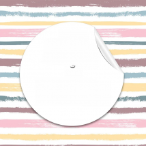 3.5/4.5/6cm Custom Sticker and Customized Logos Wedding Birthday Baptism Stickers Design Your Own Stickers Personalize Stickers