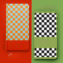 Weeks Planner Checkerboard Pocket Book Small Girl Heart Notebooks And Journal Diary Efficiency Plan Schedule Notepad Gift