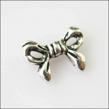 35Pcs Antiqued Silver Color Animal Butterfly Bow Spacer Beads Charms 10x13.5mm