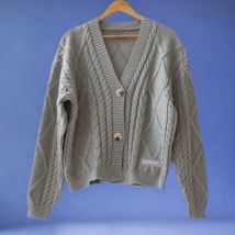 Winter Keep Warm lover Sweater Women Solid Casual snake Tops Female Autumn Knitted V-neck Long Sleeve Grey ttpd Cardigans Women