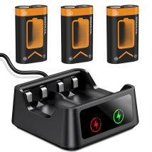 3 x2600mAh Rechargeable Battery Pack For Xbox Series X/S/Xbox One S/X Gamepad + USB Battery Charger For Xbox One Controller