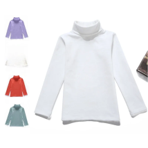 New Kids Turtleneck T-Shirt - Boys & Girls Autumn Winter Cotton Basic Tee, Warm Comfortable Top, Unisex Children Tops (1-14 Year