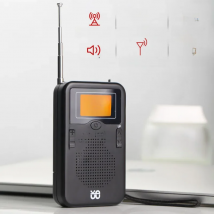 Mini AM FM Radio Portable Stereo Pocket Radios Speaker with LCD Display Support Time Alarm Best Reception Walkman Radio Player
