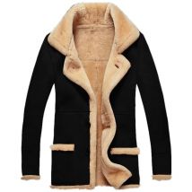 Autumn Winter Thickened Imitation Fur Jacket Men's Coat Fashion Outerwear Overcoat Casaco Moto Masculino Large Size 5XL