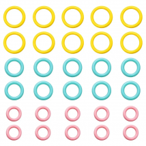 300/100PCS Knitting Stitch Marker Rings Smooth Crochet Stitch Marker Assorted Knitting Counters Needle Clip Sewing Accessories