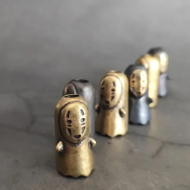 Faceless Man Retro Brass Copper EDC Paracord Beads Lanyard Pendants Knife Beads Umbrella Rope Cord Necklace Bracelet Beads