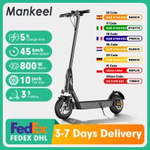 Mankeel MK086 800W Scooter Elettrico 45KM A Lungo Raggio 48V 10.4Ah Doppia Assorbimento Degli Urti Smart APP 10 pollici Pieghevole Escooter