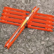 Hirisi 10pcs Fishing Plastic Line Winding Board Rig Holder Fishing Line Accessories Rig Winders WD101