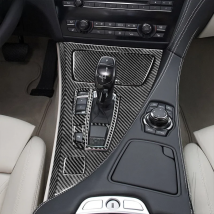 For BMW 6 Series F12 F13 F06 2011-2018 Carbon Fiber Stickers Gear Shift Knob Panel Cover Set Car Interior Styling Accessories