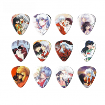 SOACH 10PCS 1.0mm 0.71mm 0.46mm guitar picks two side pick instruments guitar piscks earrings DIY Mix pick guitar accessories