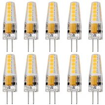10pcs G4 Led Bulbs 5W DC12V AC220V 2835 SMD 10led Warm/Cold White 360 Degree Angle Chandelier Light Replace Halogen Lamp