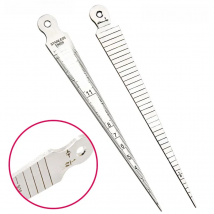 1-15mm Wedge feeler Gap Hole Taper Gauge Stainless Steel Ruler Welding Inspection Taper Gauge Metric Imperial Measure Tool