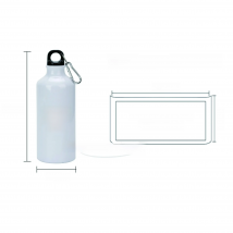 600ML Sport Bottle DIY Customized Colorful Print LOGO Photo Aluminium for Biker Hiker Travel Promotion Gifts Presents Souvenir