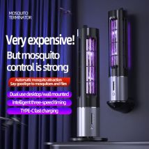 High-End Silent Wall-Hanging Electric Mosquito Lamp TYPE-C Rechargeable Portable Outdoor Insect Killer Hotel Mosquito Trap Lamp