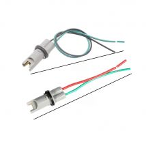 KE LI MI 2x Car LED Bulb Light Holder Base Socket T10 T15 W5W 194 168 High-temperature Cable Adapter Harness Plug Connector