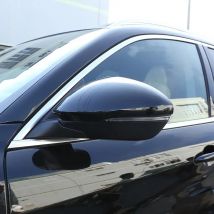 For Alfa Romeo Stelvio 2017-2020 ABS Glossy Black Carbon Fiber ABS Rear View Mirror Cover Trim Car Accessories