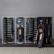 JAKEMY 180 in 1 Magnetic Screwdriver Set - Precision Drill Bits Electric Screwdriver Kit iPhone Glasses Laptop Watch Repair Tool