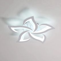 Luces de techo, lámparas de techo LED 60W 6750LM, blanco frío 6500K, diseño de pétalos acrílicos iluminación de techo moderna para sala de estar