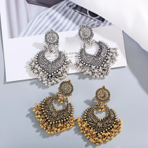 1Pair Earrings For Women Accessories Bells Indian Jewelry Ear Rings For Girls Fashion Vintage Earring Dangling Gift Kolczyki